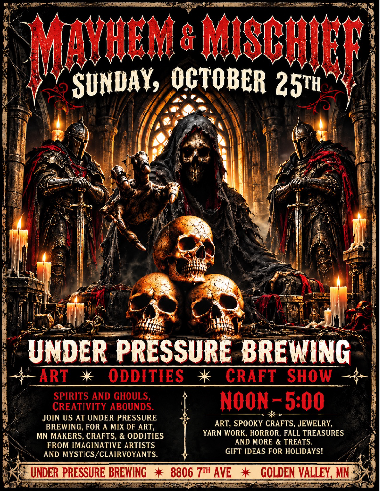 Find Me at Mayhem & Mischief, Oct 25