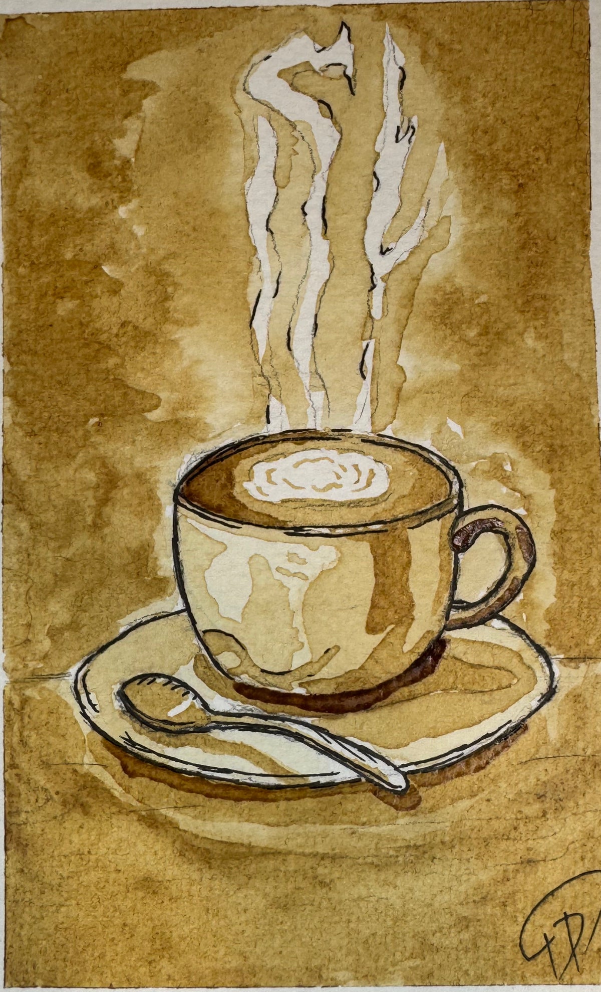 Casual Latte - 5x7 Signed & Numbered Print